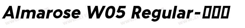 Almarose W05 Regular字体转换